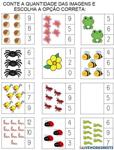 Números x quantidades