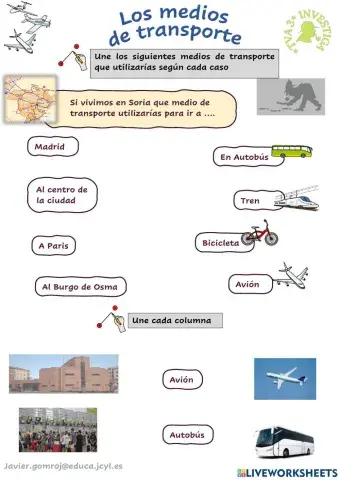 Los medios de transporte