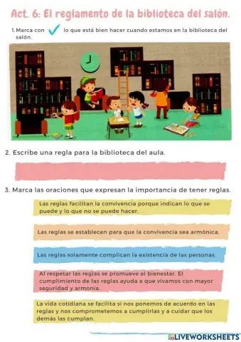 Reglamento de la biblioteca del salón