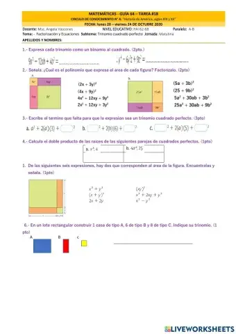 Trinomio cuadrado perfecto