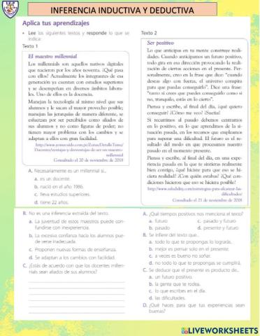 Inferencia inductiva y deductiva