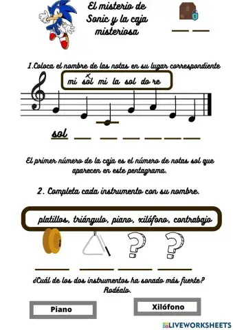 Evaluación inicial 2º