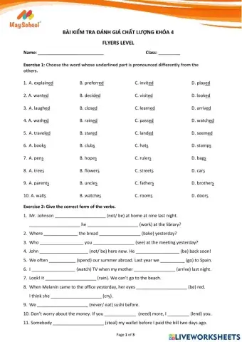 F - GiU - Test End of Course 4