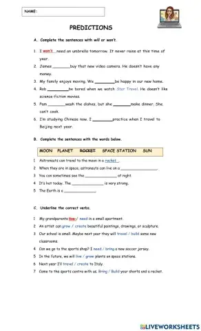 Predictions with -will-