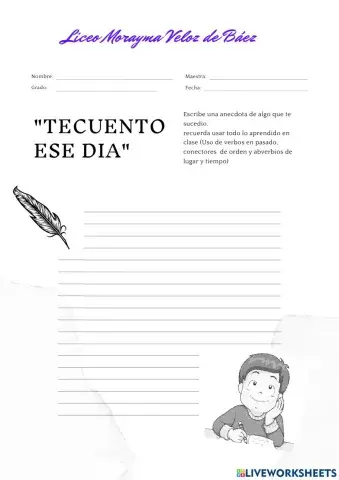 Redactar una anécdota