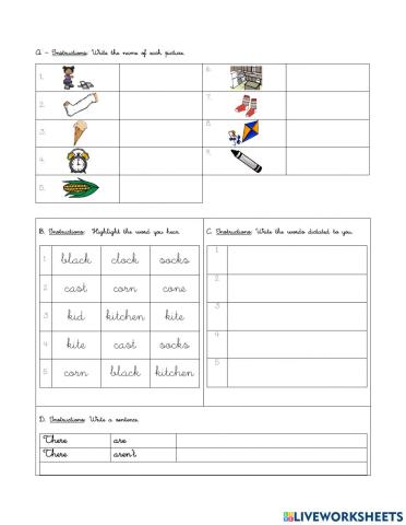 Lesson 15: words with c sound