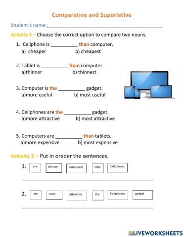 Comparative and Superlative