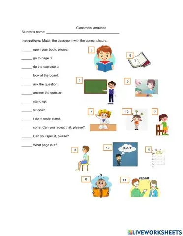 Classroom language