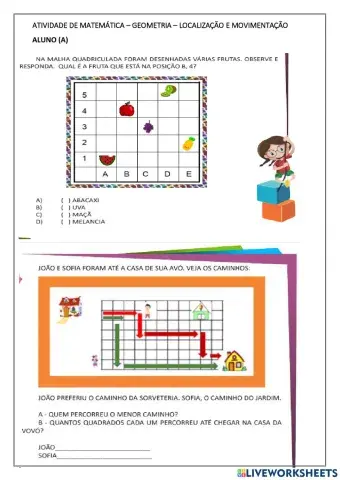 Atividade de geometria