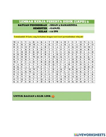 Tugas 3 teori pembangunan wilayah