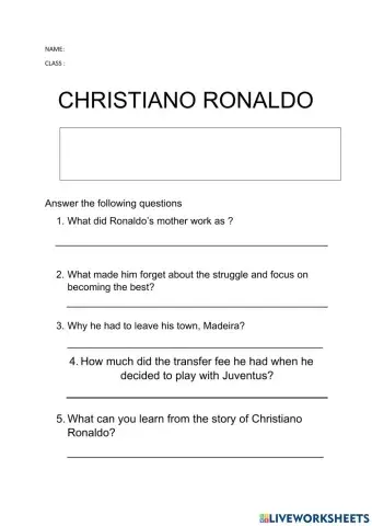 Christiano Ronaldo : An Inspirational Story