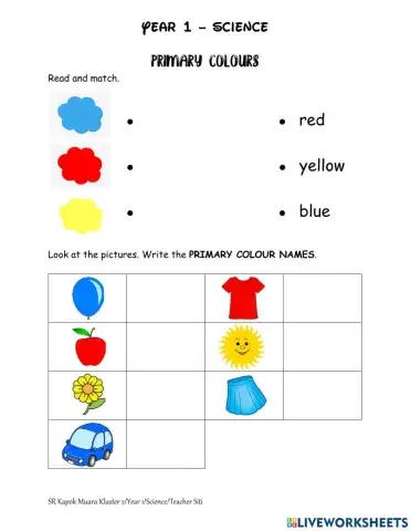 Primary colours