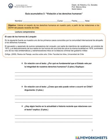 Violencia de Estado y derechos humanos