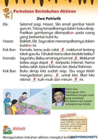 Jiwa Patriotik - Imbuhan Akhiran