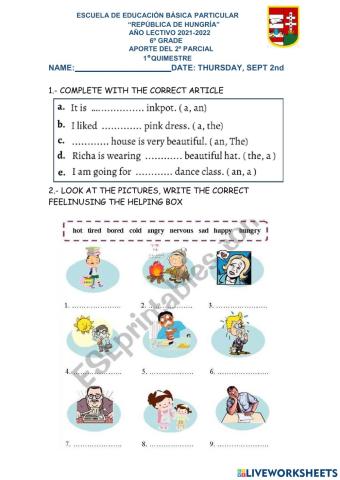 Aporte del 2do parcial del 1ºquimestre