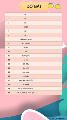 Dò bài lớp 2 4-9