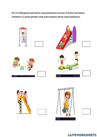 Situasi berbahaya di taman permainan