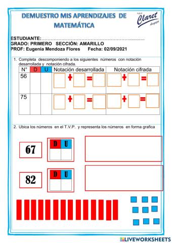 Evaluacion de matematica