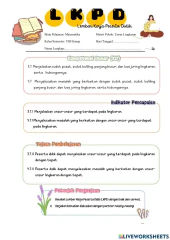 Unsur-Unsur Lingkaran