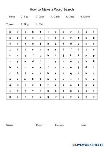 Wordsearch