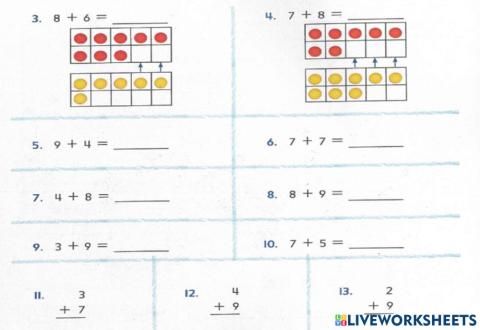 الجمع بتكوين العددث10