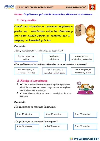 Explicamos qué sucede cuando los alimentos se oscurecen