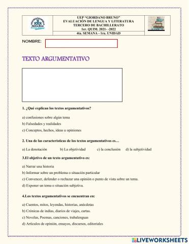 (C4) 4ta.Sem. 1Un. 3ro.BGU Lengua y Literatura