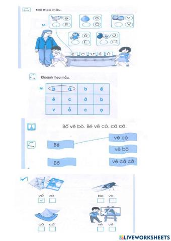 Ôn tiếng việt lớp 1 tuần 2