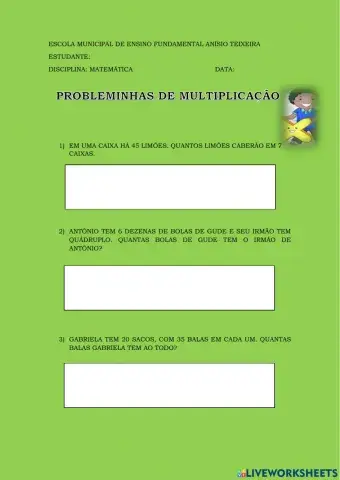 Probleminhas de matemática