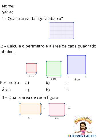 Área e Perímetro