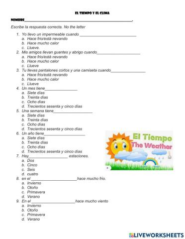 El tiempo y el calendario