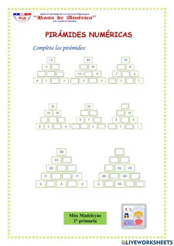 Pirámides numéricas