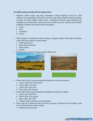 Keragaman Fauna di Indonesia