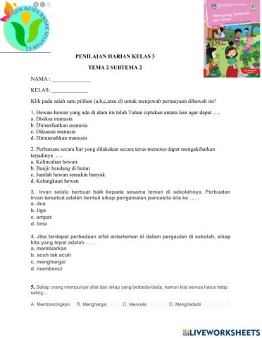 PH PKN T2 St2 Kelas 3