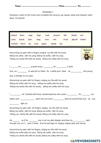 Listening: regular and irregular verbs