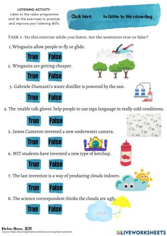 F1 l70 listening activity
