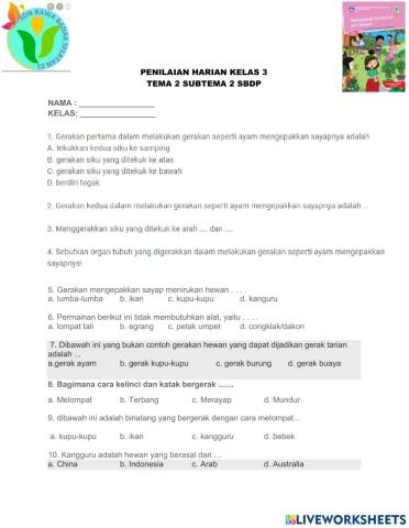 PH  SBDP T2 St2 Kelas 3