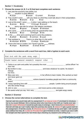 Gold first unit 10 test