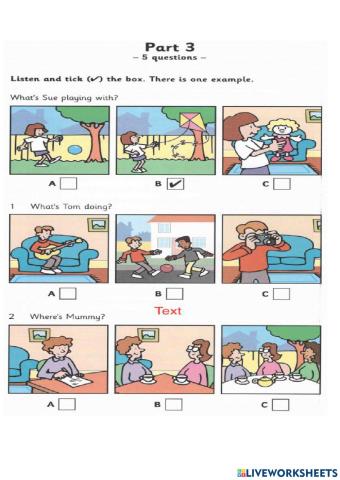 Starter-test2-part3-listening