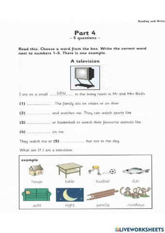 STARTER-TEST2-PART5-Writing