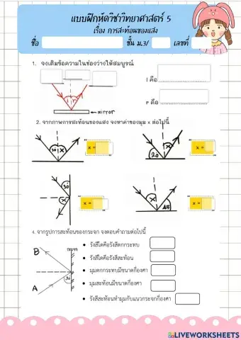 การสะท้อนของแสง