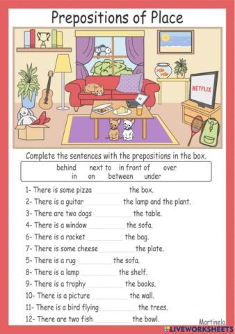 Prepositions of place