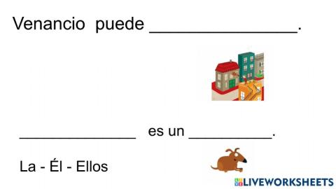 Presentación de Venancio. Enunciados y pronombres personales.