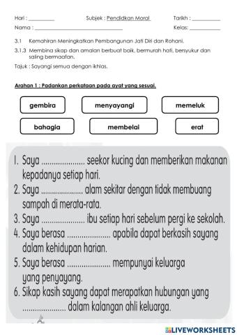 Sayangi semua dengan ikhlas