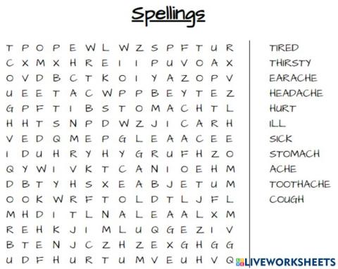 Wordsearch for Movers