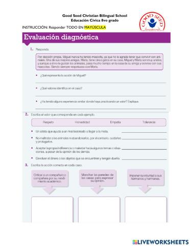 P. 10-11 Evaluación diagnóstica U1