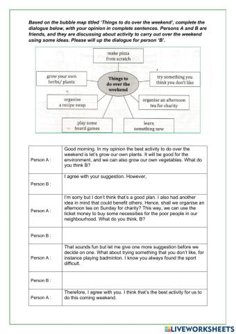 Form 3 - Speaking Unit 8