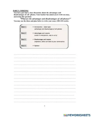 DS - Access 4 - Test 3 writing