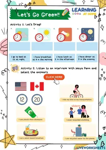 Let's go green!! Activity 2