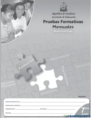 Prueba Formativa Mes Abril